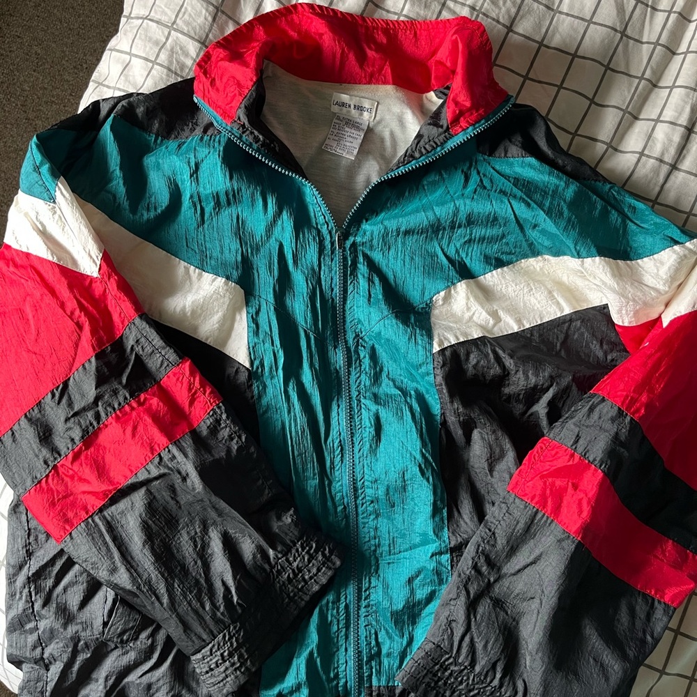 Vintage Lauren Brooke Color Block Windbreaker